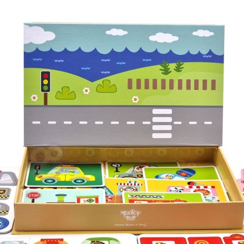 TOOKY TOY Układanka Edukacyjna Montessori Magnetyczne Pudełko dla Dzieci 80 el. TOOKY TOY Układanka Edukacyjna Montessori Magnetyczne Pudełko dla Dzieci 80 el.