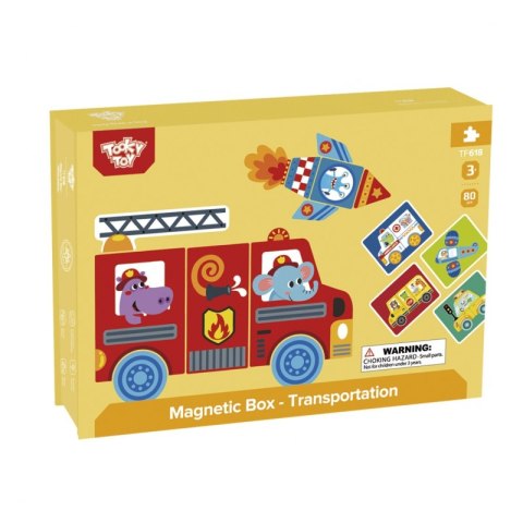 TOOKY TOY Układanka Edukacyjna Montessori Magnetyczne Pudełko dla Dzieci 80 el. TOOKY TOY Układanka Edukacyjna Montessori Magnetyczne Pudełko dla Dzieci 80 el.