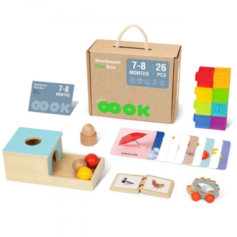 TOOKY TOY Box Pudełko XXL Montessori Edukacyjne 6w1 Sensoryczne 7-8 Mies TOOKY TOY Box Pudełko XXL Montessori Edukacyjne 6w1 Sensoryczne 7-8 Mies