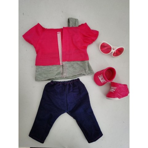 WOOPIE Modne Ubranko dla Lalki LOVE Okulary Buciki 43-46 cm WOOPIE Modne Ubranko dla Lalki LOVE Okulary Buciki 43-46 cm