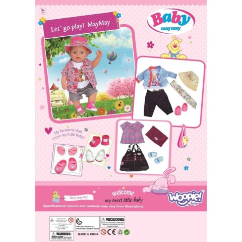 WOOPIE ROYAL Kolorowe Ubranko dla Lalki Piesek Kurteczka Czapeczka 43-46 cm WOOPIE ROYAL Kolorowe Ubranko dla Lalki Piesek Kurteczka Czapeczka 43-46 cm