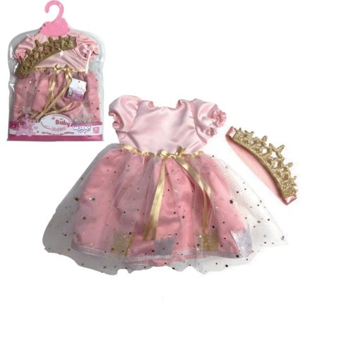 WOOPIE ROYAL Ubranko dla Lalki Zestaw Królewny Suknia + Korona 43-46 cm WOOPIE ROYAL Ubranko dla Lalki Zestaw Królewny Suknia + Korona 43-46 cm