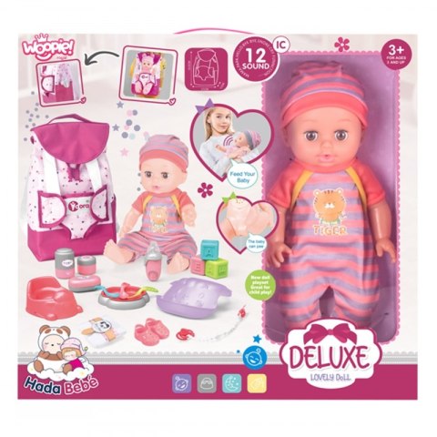 WOOPIE ROYAL Zestaw Opiekunka Lalka Bobas z Akcesoriami 19 el. WOOPIE ROYAL Zestaw Opiekunka Lalka Bobas z Akcesoriami 19 el.