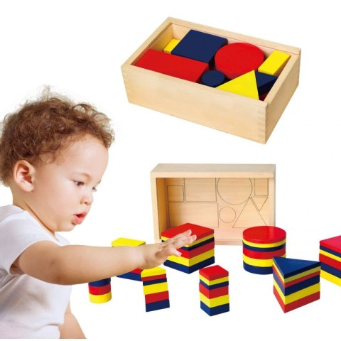 Drewniane Klocki Dienesa Figury geometryczne Viga Toys Montessori Drewniane Klocki Dienesa Figury geometryczne Viga Toys Montessori