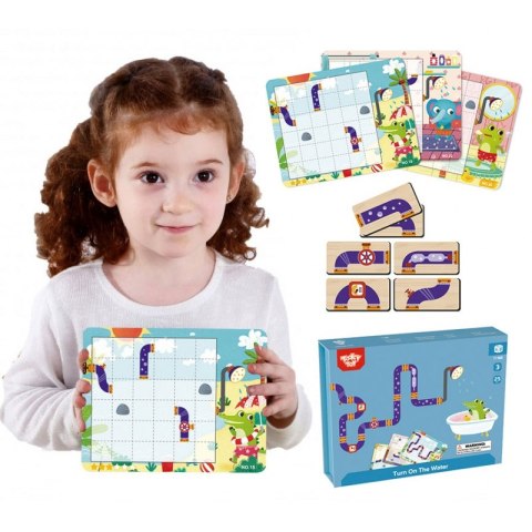 TOOKY TOY Gra Logiczna Tablica Magnetyczna Układanka Puzzle dla Dzieci 40 el. TOOKY TOY Gra Logiczna Tablica Magnetyczna Układanka Puzzle dla Dzieci 40 el.
