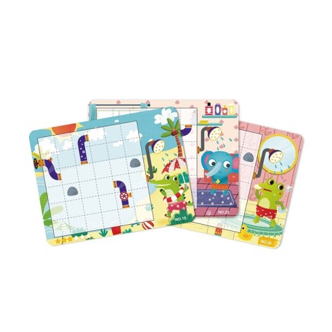 TOOKY TOY Gra Logiczna Tablica Magnetyczna Układanka Puzzle dla Dzieci 40 el. TOOKY TOY Gra Logiczna Tablica Magnetyczna Układanka Puzzle dla Dzieci 40 el.