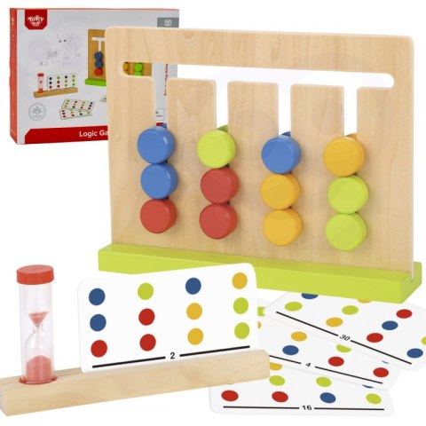 TOOKY TOY Gra Logiczna Układanka na Czas Kolory 30 Wzorów 18 el. TOOKY TOY Gra Logiczna Układanka na Czas Kolory 30 Wzorów 18 el.
