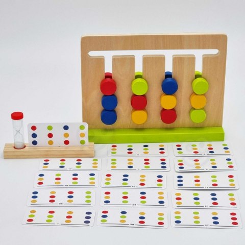 TOOKY TOY Gra Logiczna Układanka na Czas Kolory 30 Wzorów 18 el. TOOKY TOY Gra Logiczna Układanka na Czas Kolory 30 Wzorów 18 el.