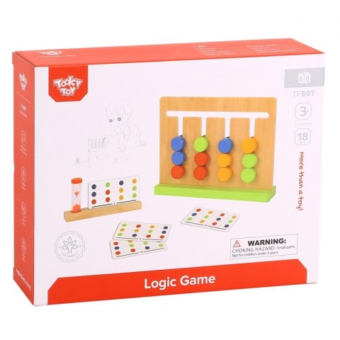 TOOKY TOY Gra Logiczna Układanka na Czas Kolory 30 Wzorów 18 el. TOOKY TOY Gra Logiczna Układanka na Czas Kolory 30 Wzorów 18 el.