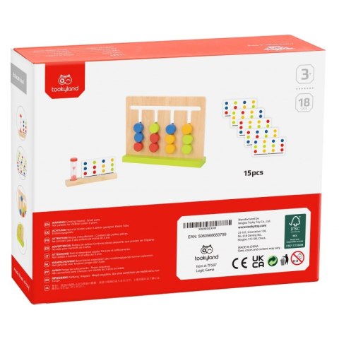 TOOKY TOY Gra Logiczna Układanka na Czas Kolory 30 Wzorów 18 el. TOOKY TOY Gra Logiczna Układanka na Czas Kolory 30 Wzorów 18 el.
