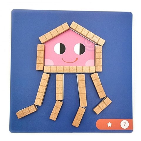 TOOKY TOY Układanka Gra Logiczna Łamigłówki Klocki Magnetyczne dla Dzieci 49 el. TOOKY TOY Układanka Gra Logiczna Łamigłówki Klocki Magnetyczne dla Dzieci 49 el.