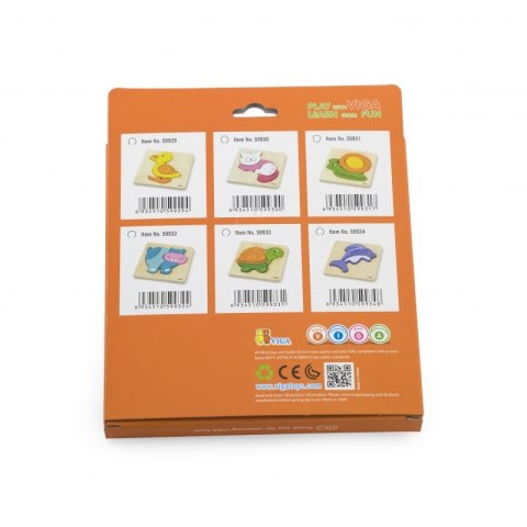 VIGA Pierwsze drewniane Puzzle maluszka Kotek VIGA Pierwsze drewniane Puzzle maluszka Kotek