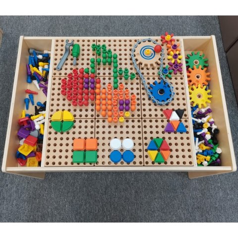 MASTERKIDZ Drewniany Stół Edukacyjny +AKCESORIA STEM WALL MASTERKIDZ Drewniany Stół Edukacyjny +AKCESORIA STEM WALL