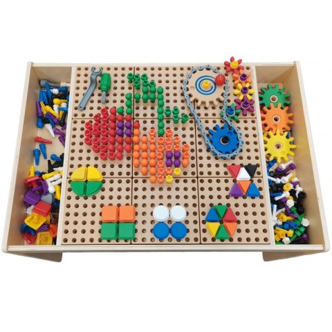 MASTERKIDZ Drewniany Stół Edukacyjny +AKCESORIA STEM WALL MASTERKIDZ Drewniany Stół Edukacyjny +AKCESORIA STEM WALL