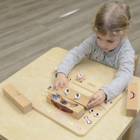 MASTERKIDZ Nauka Emocji Gra Drewniana Montessori MASTERKIDZ Nauka Emocji Gra Drewniana Montessori