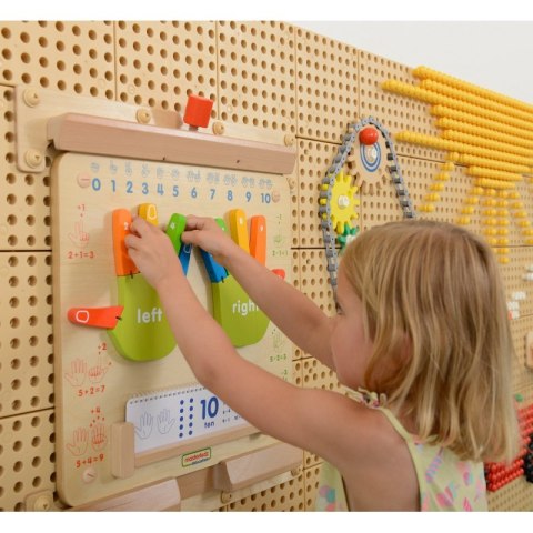 MASTERKIDZ Nauka Liczenia Ścienna Tablica Sensoryczna Flex Montessori MASTERKIDZ Nauka Liczenia Ścienna Tablica Sensoryczna Flex Montessori