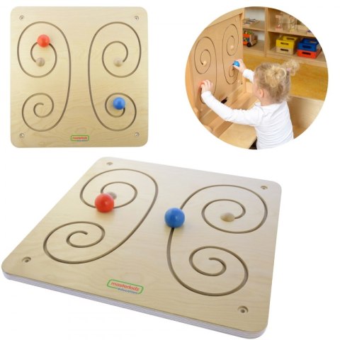 MASTERKIDZ Tablica Przesuwna Kształt Motyla Montessori MASTERKIDZ Tablica Przesuwna Kształt Motyla Montessori
