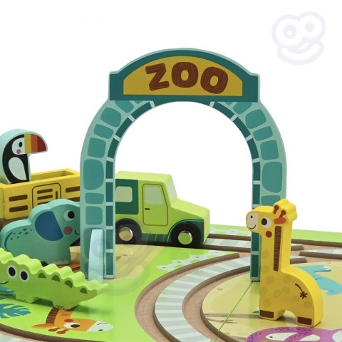 TOOKY TOY DREWNIANY POCIĄG KOLEJKA ZOO CIUCHCIA NA MAGNES TOR W WALIZCE TOOKY TOY DREWNIANY POCIĄG KOLEJKA ZOO CIUCHCIA NA MAGNES TOR W WALIZCE
