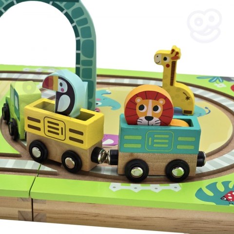TOOKY TOY DREWNIANY POCIĄG KOLEJKA ZOO CIUCHCIA NA MAGNES TOR W WALIZCE TOOKY TOY DREWNIANY POCIĄG KOLEJKA ZOO CIUCHCIA NA MAGNES TOR W WALIZCE