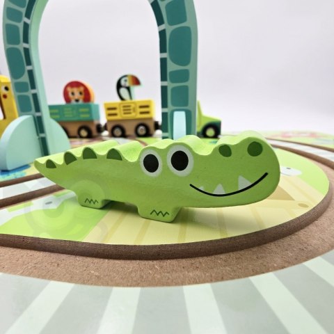 TOOKY TOY DREWNIANY POCIĄG KOLEJKA ZOO CIUCHCIA NA MAGNES TOR W WALIZCE TOOKY TOY DREWNIANY POCIĄG KOLEJKA ZOO CIUCHCIA NA MAGNES TOR W WALIZCE
