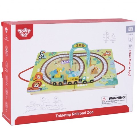 TOOKY TOY DREWNIANY POCIĄG KOLEJKA ZOO CIUCHCIA NA MAGNES TOR W WALIZCE TOOKY TOY DREWNIANY POCIĄG KOLEJKA ZOO CIUCHCIA NA MAGNES TOR W WALIZCE