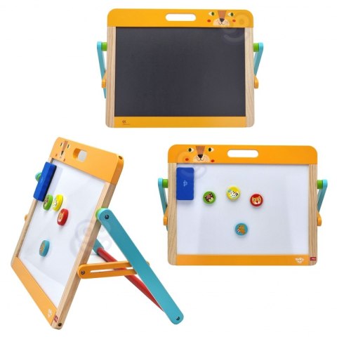 TOOKY TOY Tablica Edukacyjna 2w1 Magnetyczna Kredowa dla Dzieci Magnesy Gąbka 6 el. TOOKY TOY Tablica Edukacyjna 2w1 Magnetyczna Kredowa dla Dzieci Magnesy Gąbka 6 el.
