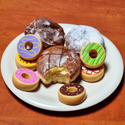 VIGA Drewniane Pączki Donaty 6 szt VIGA Drewniane Pączki Donaty 6 szt