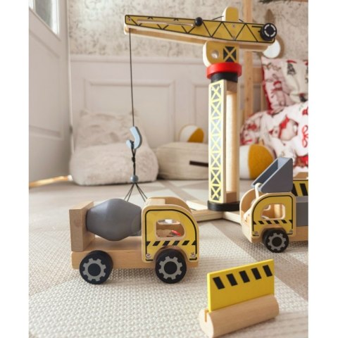 WOOPIE GREEN Drewniany Plac Budowy 5w1 Ruchomy Dźwig XXL Pojazdy Budowlane 13 el. FSC WOOPIE GREEN Drewniany Plac Budowy 5w1 Ruchomy Dźwig XXL Pojazdy Budowlane 13 el. FSC