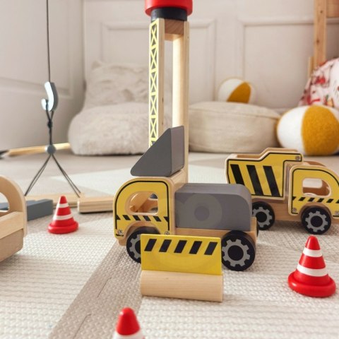 WOOPIE GREEN Drewniany Plac Budowy 5w1 Ruchomy Dźwig XXL Pojazdy Budowlane 13 el. FSC WOOPIE GREEN Drewniany Plac Budowy 5w1 Ruchomy Dźwig XXL Pojazdy Budowlane 13 el. FSC