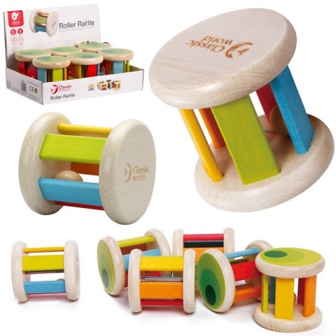 CLASSIC WORLD Drewniana Grzechotka do Toczenia CLASSIC WORLD Drewniana Grzechotka do Toczenia
