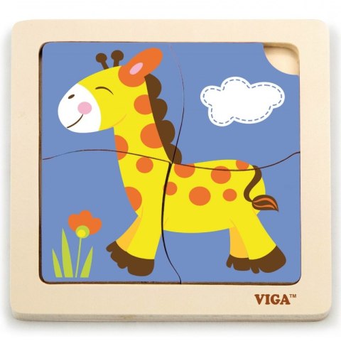 VIGA Poręczne Drewniane Puzzle Żyrafa VIGA Poręczne Drewniane Puzzle Żyrafa