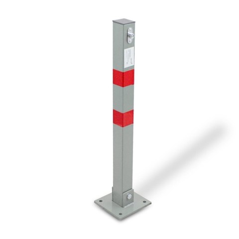 Blokada parkingowa składana słupek parkingowy stalowy 65 cm zestaw 2 sztuki Blokada parkingowa składana słupek parkingowy stalowy 65 cm zestaw 2 sztuki