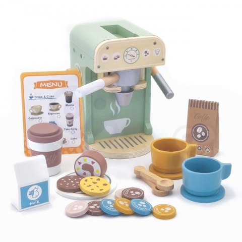 WOOPIE GREEN Drewniany Ekspres do Kawy 25 el Cukiernia Barista WOOPIE GREEN Drewniany Ekspres do Kawy 25 el Cukiernia Barista