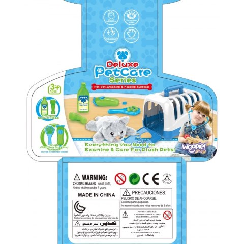 WOOPIE Zestaw Małego Weterynarza Piesek Transporter 6 el.