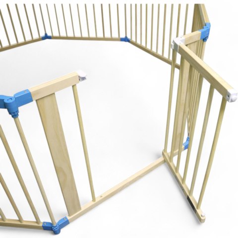 Drewniany Kojec dla Dziecka Ø150 cm Naturalne Drewno Bezpieczny i Stabilny Drewniany Kojec dla Dziecka Ø150 cm Naturalne Drewno Bezpieczny i Stabilny