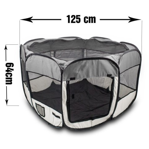 Duży Kojec dla Psów i Zwierząt 125cm Zielony Pop-Up z Torbą Przenośny Duży Kojec dla Psów i Zwierząt 125cm Zielony Pop-Up z Torbą Przenośny