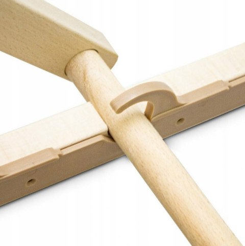 LEŻAK PLAŻOWY OGRODOWY DREWNIANY SKŁADANY REGULOWANY CIEMNOSZARY