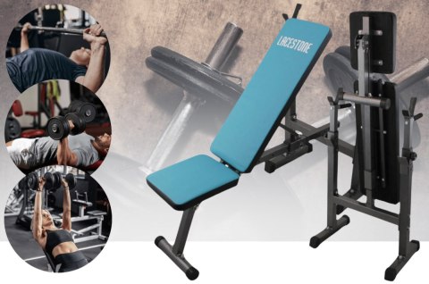Ławka treningowa składana regulowana lacestone siłownia domowa 230 kg Ławka treningowa składana regulowana lacestone siłownia domowa 230 kg