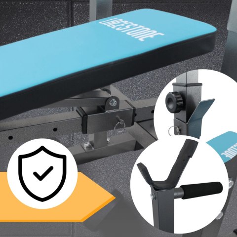 Ławka treningowa składana regulowana lacestone siłownia domowa 230 kg Ławka treningowa składana regulowana lacestone siłownia domowa 230 kg