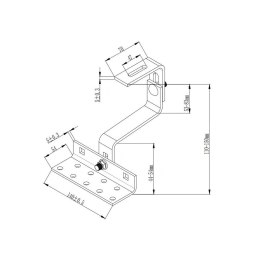 Mocowanie Dachowe Hak Stalowy Do Systemów Solarnych i Fotowoltaiki Bituxx