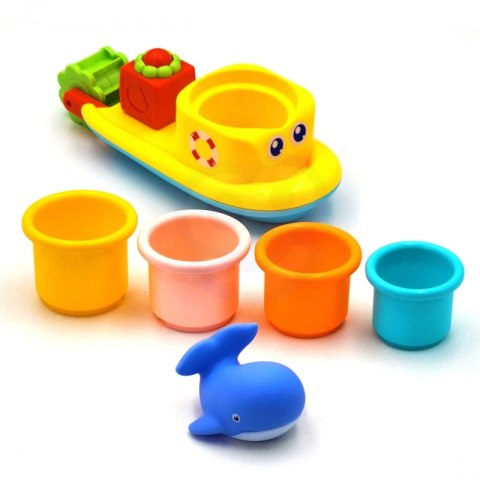 WOOPIE BABY Zabawka Wodna Statek Wieloryb Kubeczki Przelewowe WOOPIE BABY Zabawka Wodna Statek Wieloryb Kubeczki Przelewowe