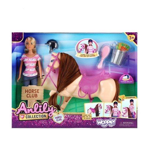 WOOPIE ROYAL Zestaw Urocza Lalka z Koniem + Akcesoria WOOPIE ROYAL Zestaw Urocza Lalka z Koniem + Akcesoria
