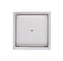 Odpływ Prysznicowy Kwadratowy 25x25 cm Stal Nierdzewna Wyjmowany Syfon