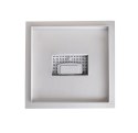 Odpływ Prysznicowy Kwadratowy 25x25 cm Stal Nierdzewna Wyjmowany Syfon