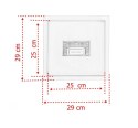 Odpływ Prysznicowy Kwadratowy 25x25 cm Stal Nierdzewna Wyjmowany Syfon
