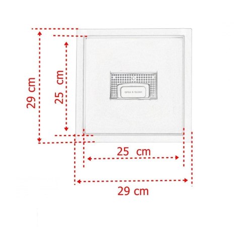 Odp艂yw Prysznicowy Kwadratowy 25x25 cm Stal Nierdzewna Wyjmowany Syfon Odp艂yw Prysznicowy Kwadratowy 25x25 cm Stal Nierdzewna Wyjmowany Syfon
