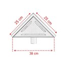 Odpływ trójkątny Ściek wodny prysznicowy 25x25