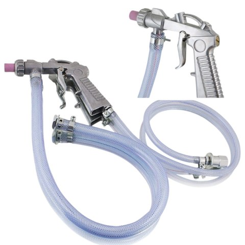 Piaskarka kabinowa 90L + PISTOLET + DYSZE + FOLIA