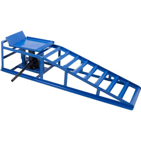 Rampy najazdowe z podno艣nikiem hydraulicznym 2x2000 kg stalowe regulowane Rampy najazdowe z podno艣nikiem hydraulicznym 2x2000 kg stalowe regulowane