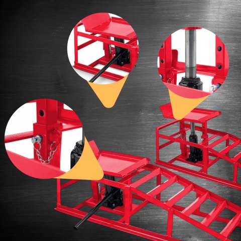 Rampy samochodowe hydrauliczne z regulacją wysokości nośność 2000 kg x2 Rampy samochodowe hydrauliczne z regulacją wysokości nośność 2000 kg x2